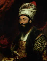 Porträt von Mirza Abul Hassan Khan, 1810